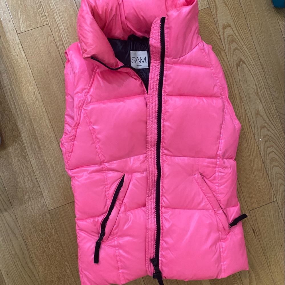 SAM. Pink vest great condition size large